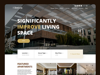 Real estate agency website apartment app branding desctop design figma house identity landing page logo luxury phone photoshop realestate typography ui ux vector web webdesign