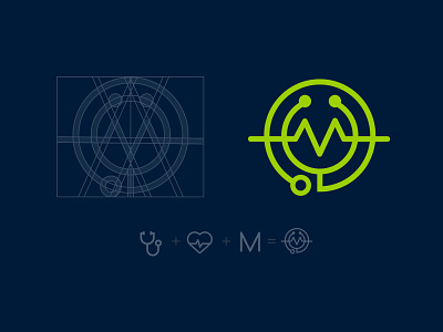 Medicom Logo app branding design flat icon illustration logo typography ui ux