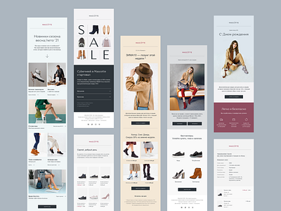 Newsletter Templates adobe xd ecommerce footwear newsletter template shoes ui web design