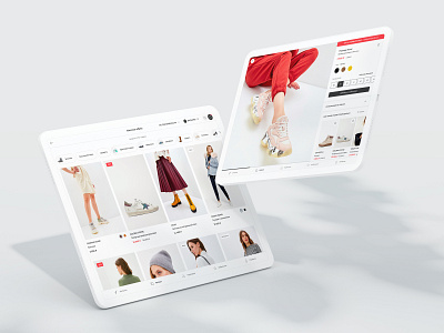 In-Store App adobe xd app ecommerce fashion in store shopping app tablet ui