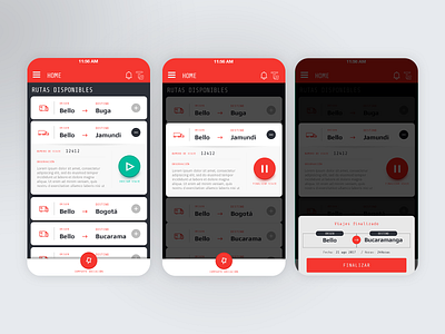 App transport design graphic design mobile transport tras ui