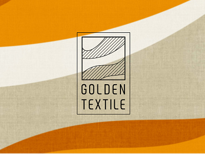 Golden Textile art branding design identity design illustration logo typography vector