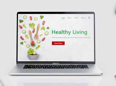 Healthy Food UI/UX Design Web Design app branding design graphic design ui ux web website