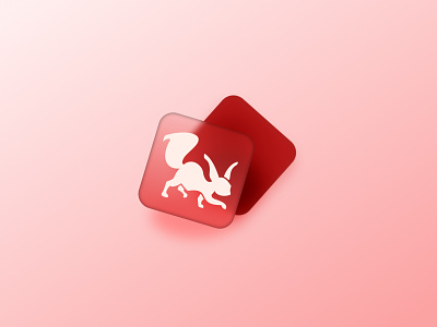 #005 - App icon 3d brand branding daily ui design glass logo glassmorphism graphic design illustration logo mockup norse mythology squirrel ui