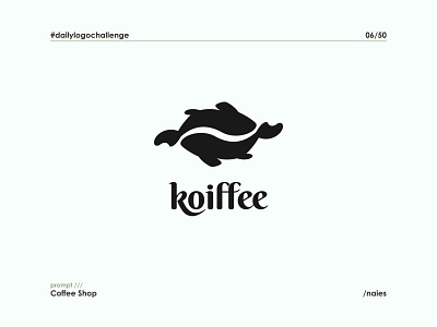 Logo 06/50 branding coffee beans coffee shop daily logo dailylogochallenge design graphic design illustration koi fish logo typography vector