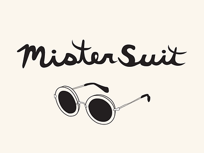 Mister Suit illustration script shirt