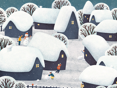 snow day illustration