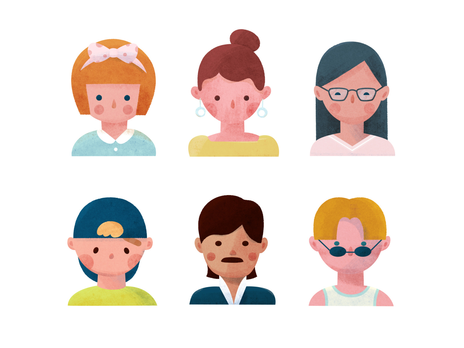 Headshot Illustration by Yihan Wynne W. on Dribbble