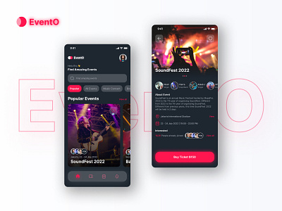 EventO - Event App Design