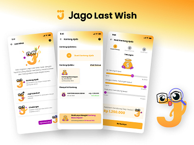 Jago Last Wish Feature Design Concept app design application apps bank bank app bank jago finance insurance mobile mobile app ui uiux ux