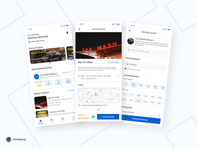 Car Wishy: Car Wash Mobile App app app design application booking app car wash clean design otomotive ui uiux ux vechile white