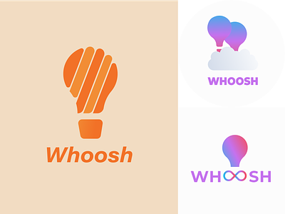 Whoosh balloon dailylogo dailylogochallenge design hotairballoon logo