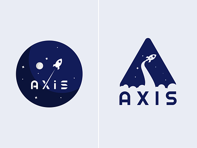 Axis - Rocketship Logo dailylogo dailylogochallenge design icon logo rocket rocket logo rocketship rocketship logo