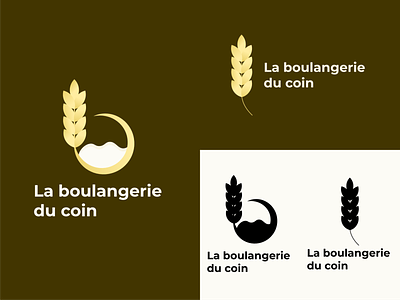La boulangerie du coin bakery bakery logo design icon logo