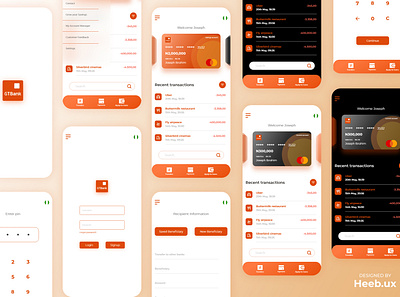 GTbank mobile banking app redesign app design finance app ui ux