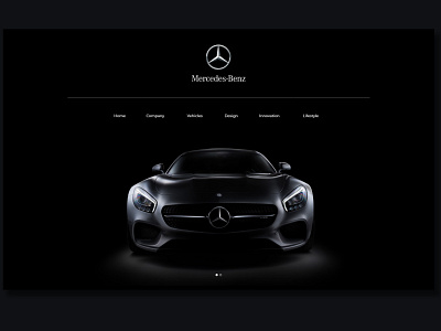 Mercedes benz website design design minimal ui ux web