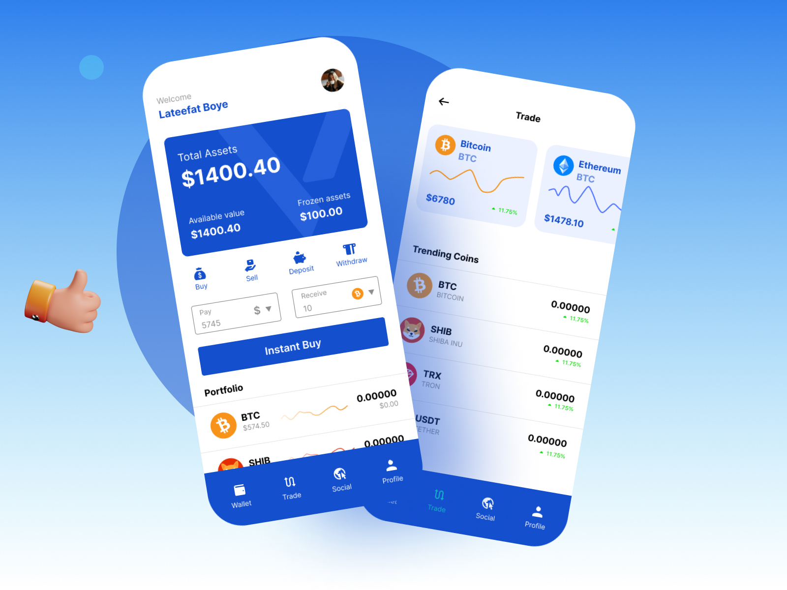 Crypto Wallet Ui By Toheeb Popoola On Dribbble