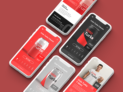 Cola Turka Mobile Concept UI/UX