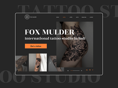 Tattoo studio | Redesign - UX/UI