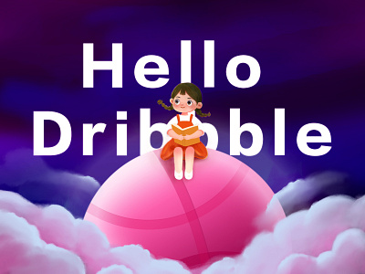 hello dribbble design illustration