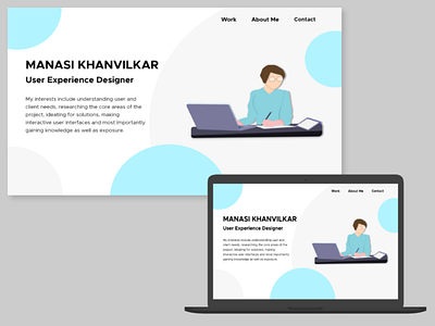 Landing Page for Personal Website