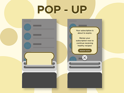 POP UP message adobexd app dailyui design ui