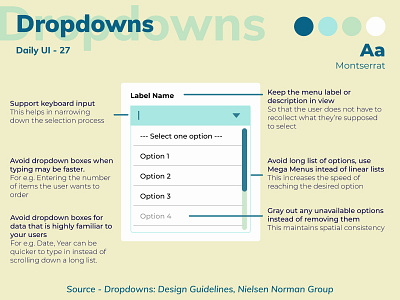 Dropdowns