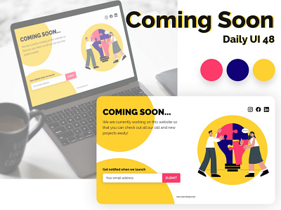 Coming Soon adobexd coming soon dailyui design ui