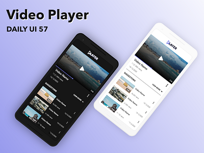 Video Player adobexd dailyui design video player