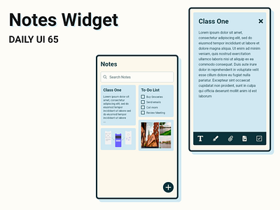 Notes Widget