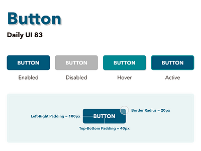 Button adobexd button button states daily ui 83 ui