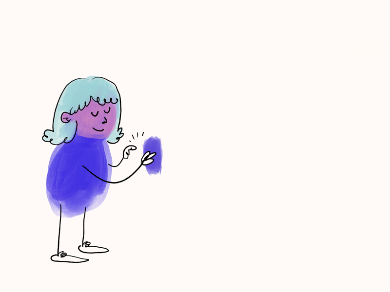 Just tapping away carousel page header hero jumbotron right orientation hero illustration device iphone woman on phone woman illustration girl feedback happy lonely busy tap phone tapping phone