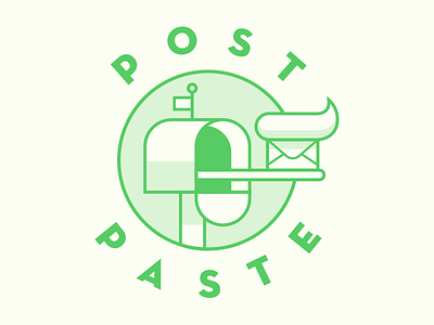 Post Paste delivery logo post postpaste toothpaste