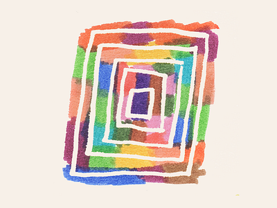 Felt tip rectangle box colour felt tipe pen hand drawn rectangle square