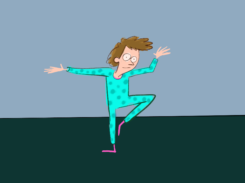 Strike a pose dance strike pose loose drawing illustration