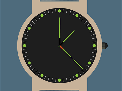 watch design illustration logo minimal watch web