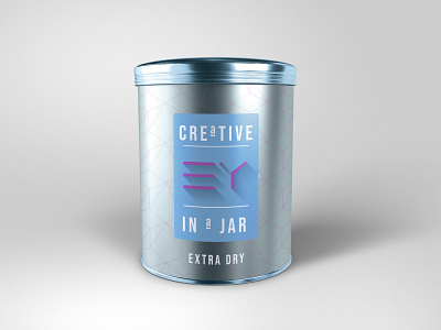 Creative in a jar branding colours logo tag template