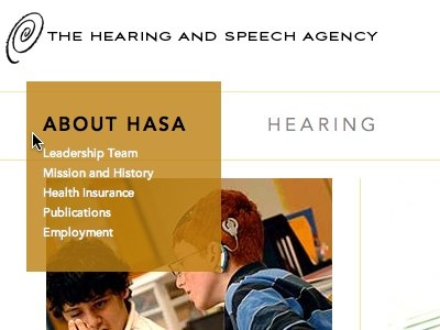 Hearing and Speech Agency dev font face grid transparency white