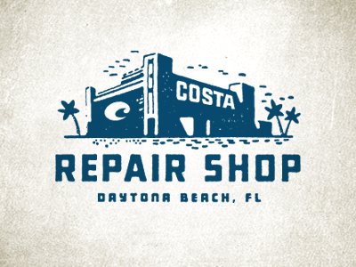 Repair Shop Logo design logo stamp type vintage