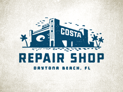 Repair Shop Logo logo type design vintage stamp