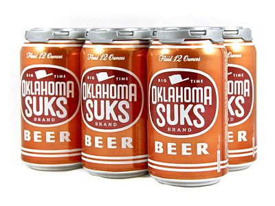 OU Sucks cans independence ou texas packaging design