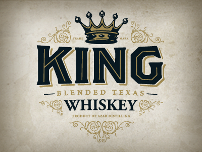 King black gold king logo spirits texas whiskey