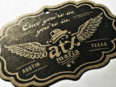 Atx Hangtag apparel hangtag logo packaging