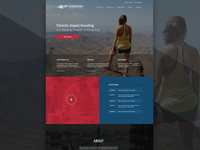 Homepage in progress black blue homepage mountain red web design website wip