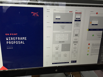 Wireframe Proposal design on point planning proposal web design wip wireframe