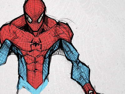Amazing Spider Man character design heroes illustration man rough spider