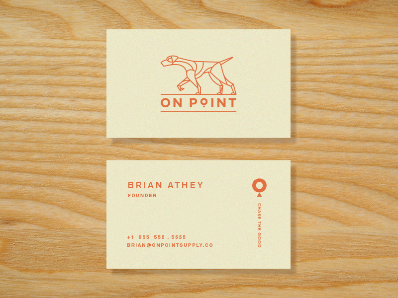 New Cards stationery logo chase the good german shorthaired pointer on point cards business cards