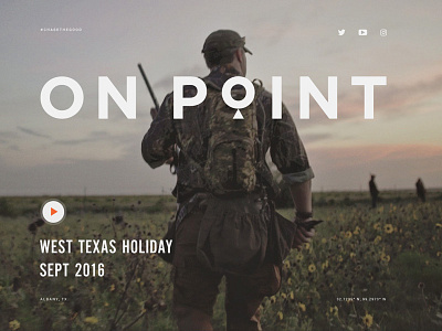 Big announcement tomorrow... chase the good gsp hunting launch on point outdoors texas web design