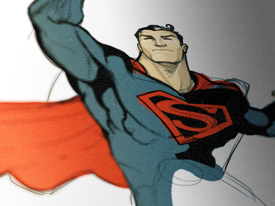 WIP Superman character design comics heroes illustration superman