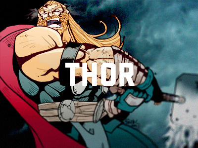 Thor - Avengers Week avengers comic hero illustration thor